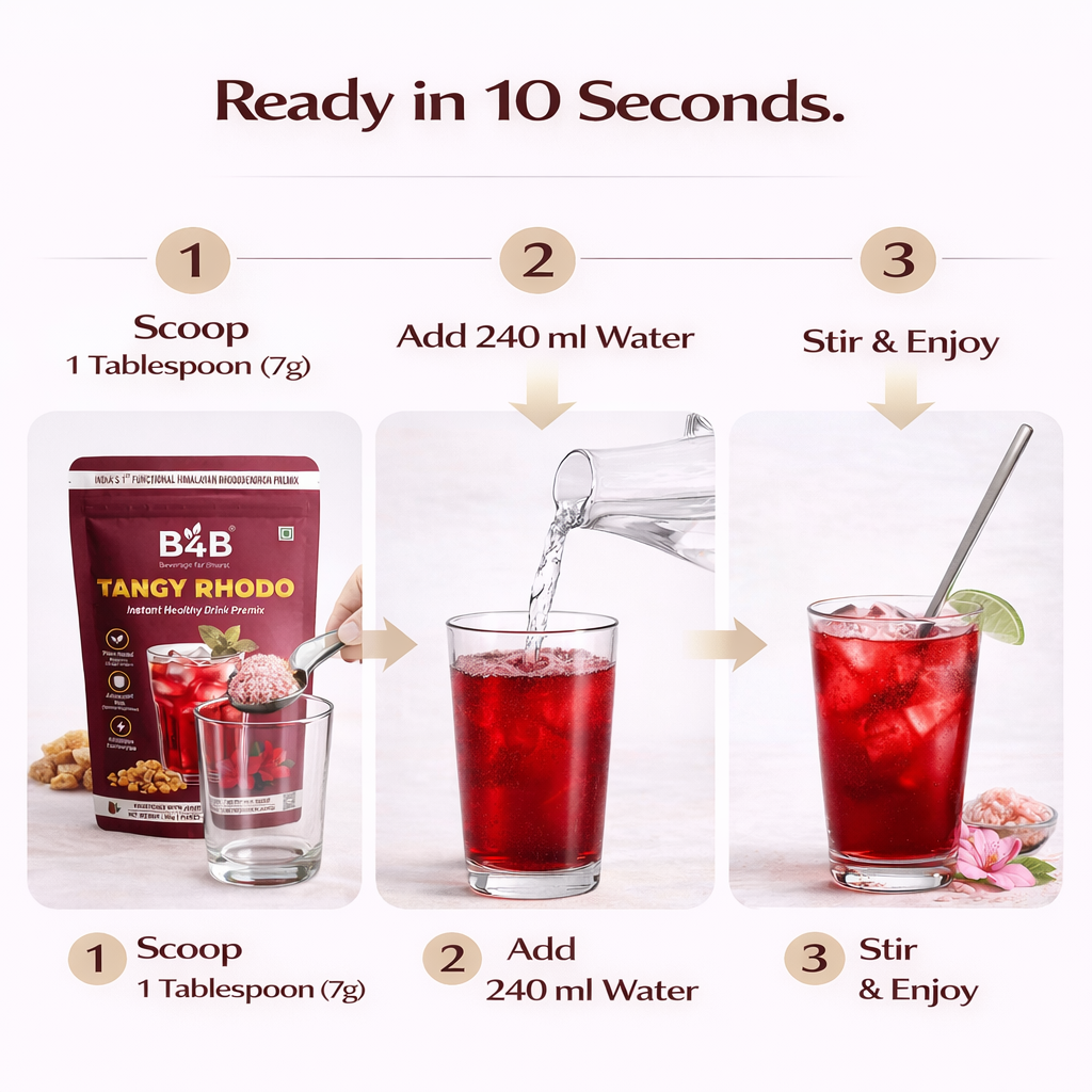 Tangy Rhodo – Instant Healthy Drink Premix (12 Servings)